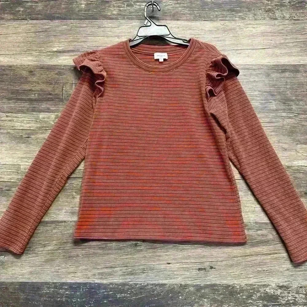 Anniewear Long Sleeve Top Burnt Orange
